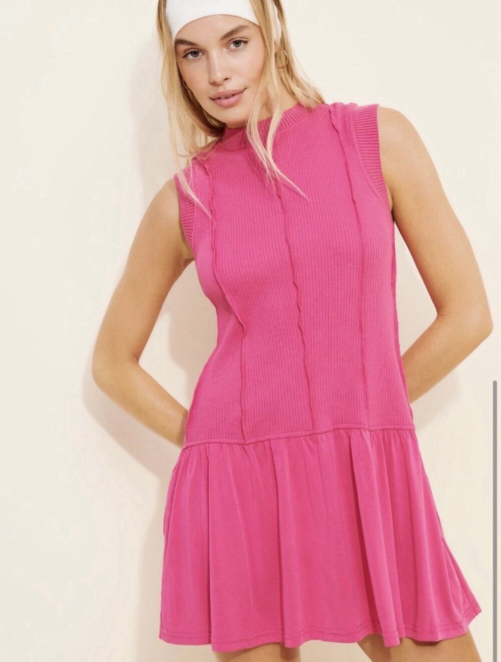Daily Practice by Anthropologie Buzzer Beater Mini Dress NWT Size Small